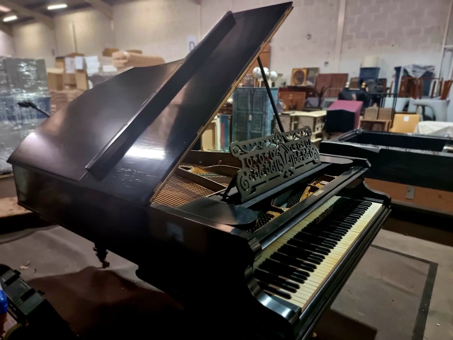 Bechstein Model V Boudoir Grand Piano In Polished Ebony Bechstein are widely regarded as one of - Image 6 of 8