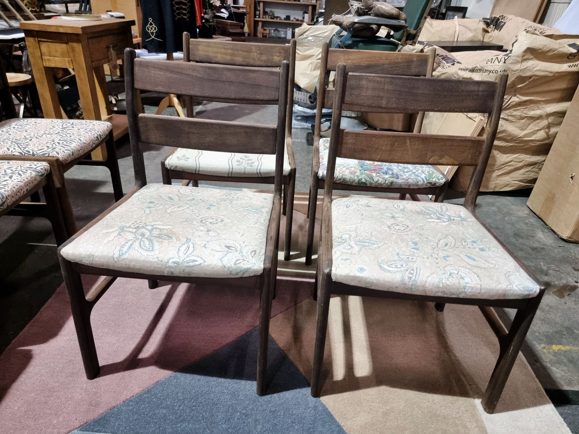 Set Of Four Teak Dining Chairs A.H. Mcintosh Furniture Chair Number 9963 Tom Robertson For