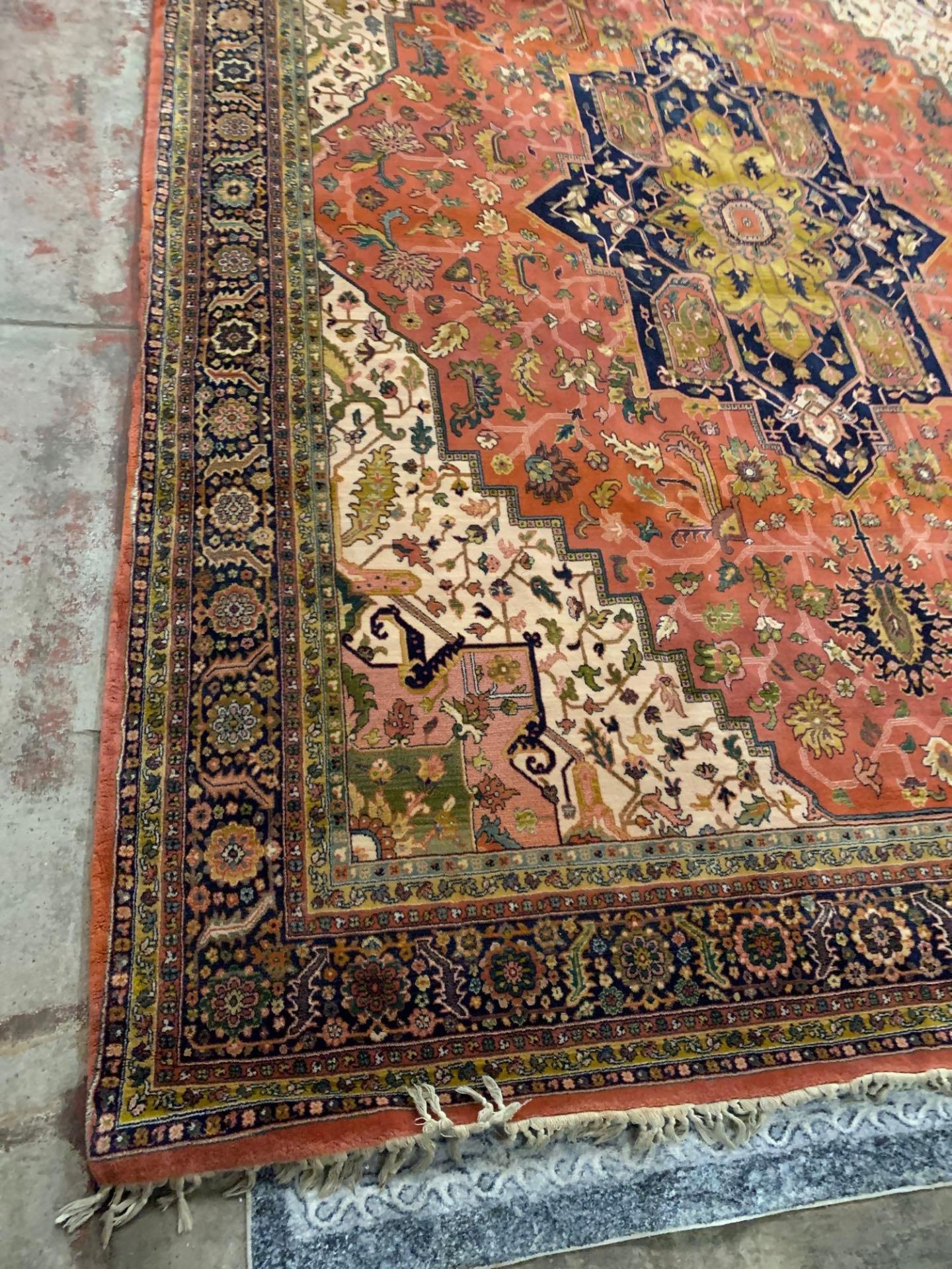 Jaipur Carpet, Rajhastan, North India, Wool on Cotton Foundation.With a Persian 'Heriz' design, - Image 2 of 7