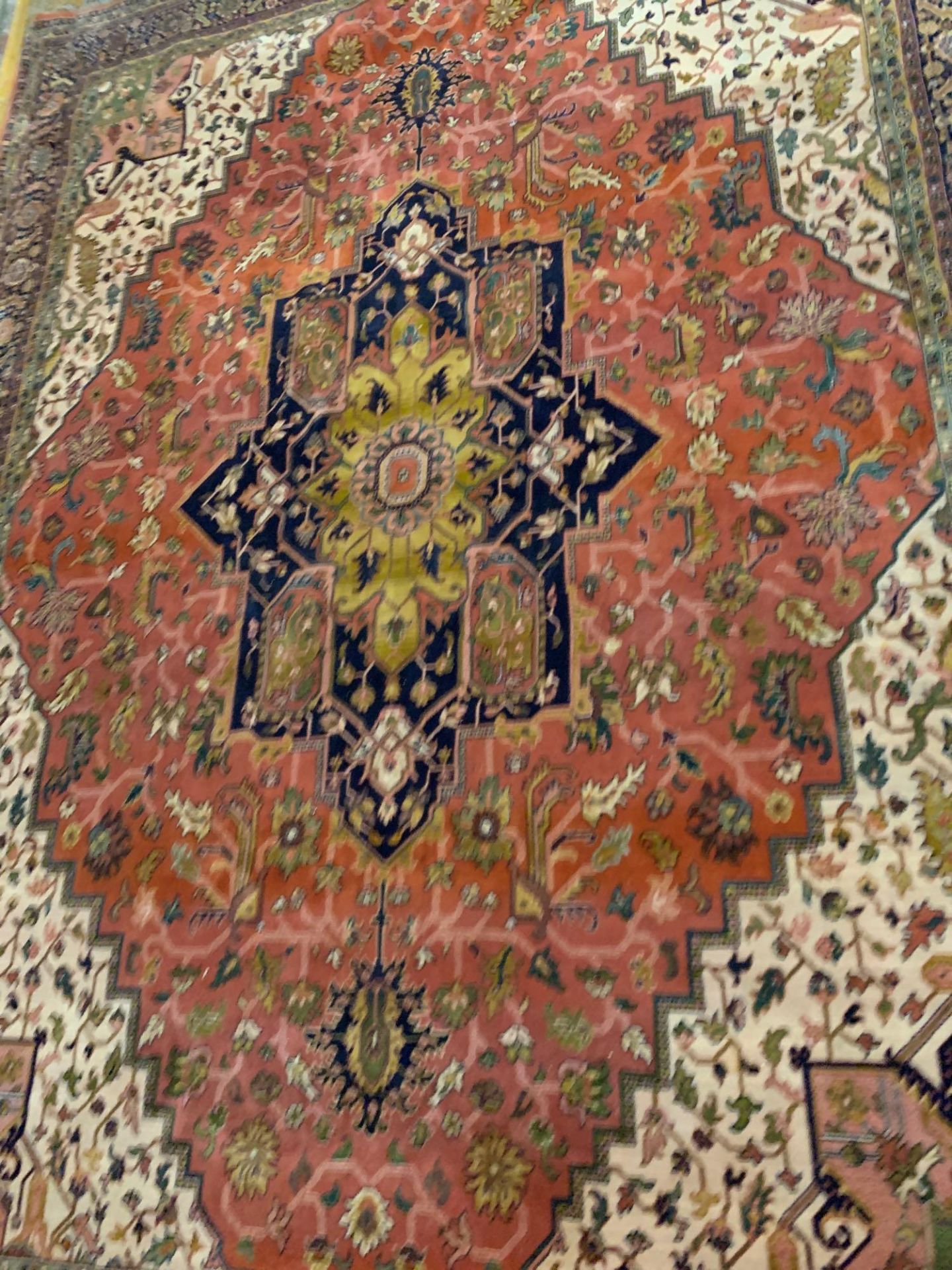 Jaipur Carpet, Rajhastan, North India, Wool on Cotton Foundation.With a Persian 'Heriz' design, - Image 5 of 7