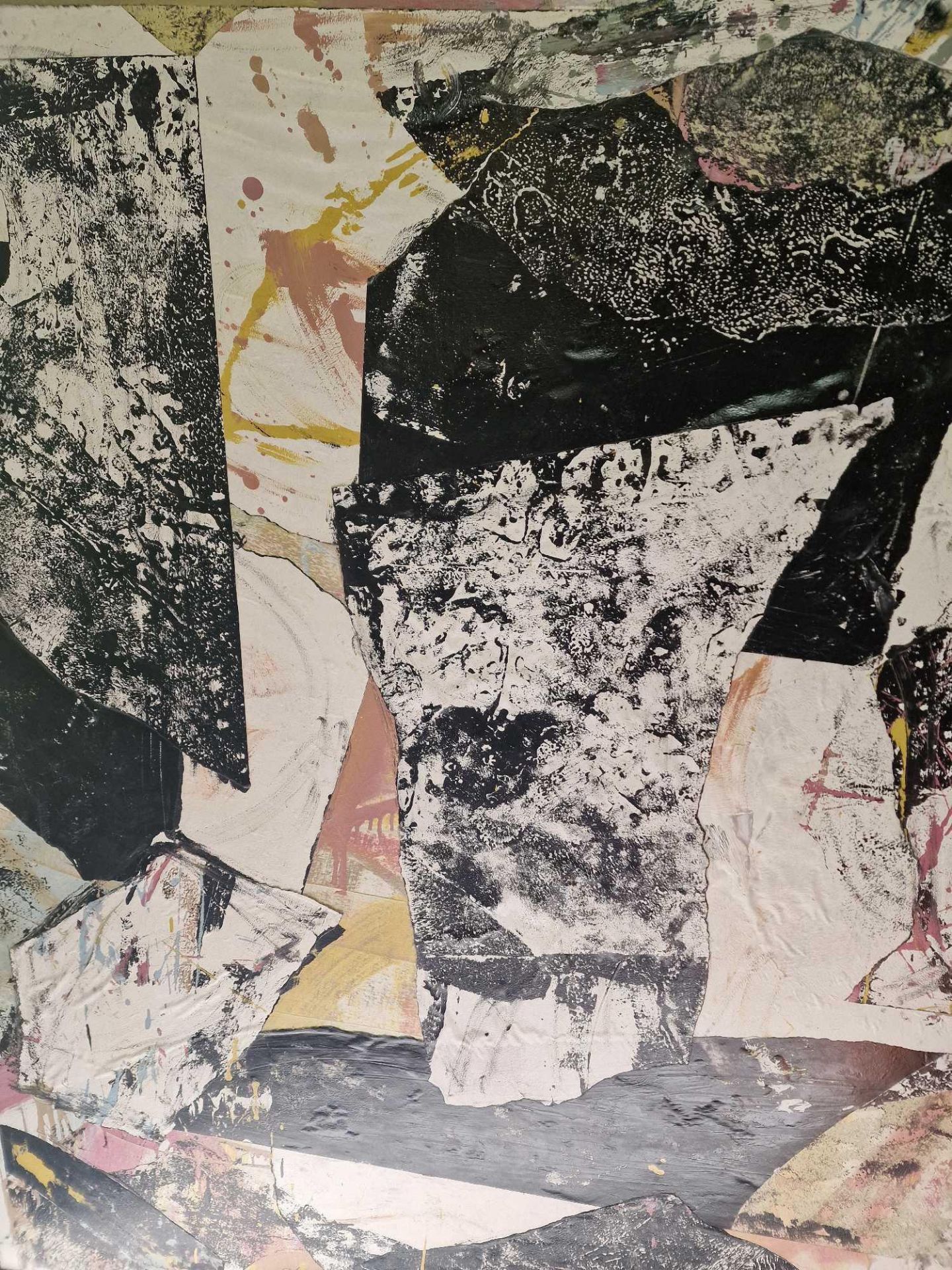 Continental Mixed Media Oil And Paper On Canvas Matthew Dibble, July 2018 147.3 x 119.4 x 5.1 cm - Bild 5 aus 5