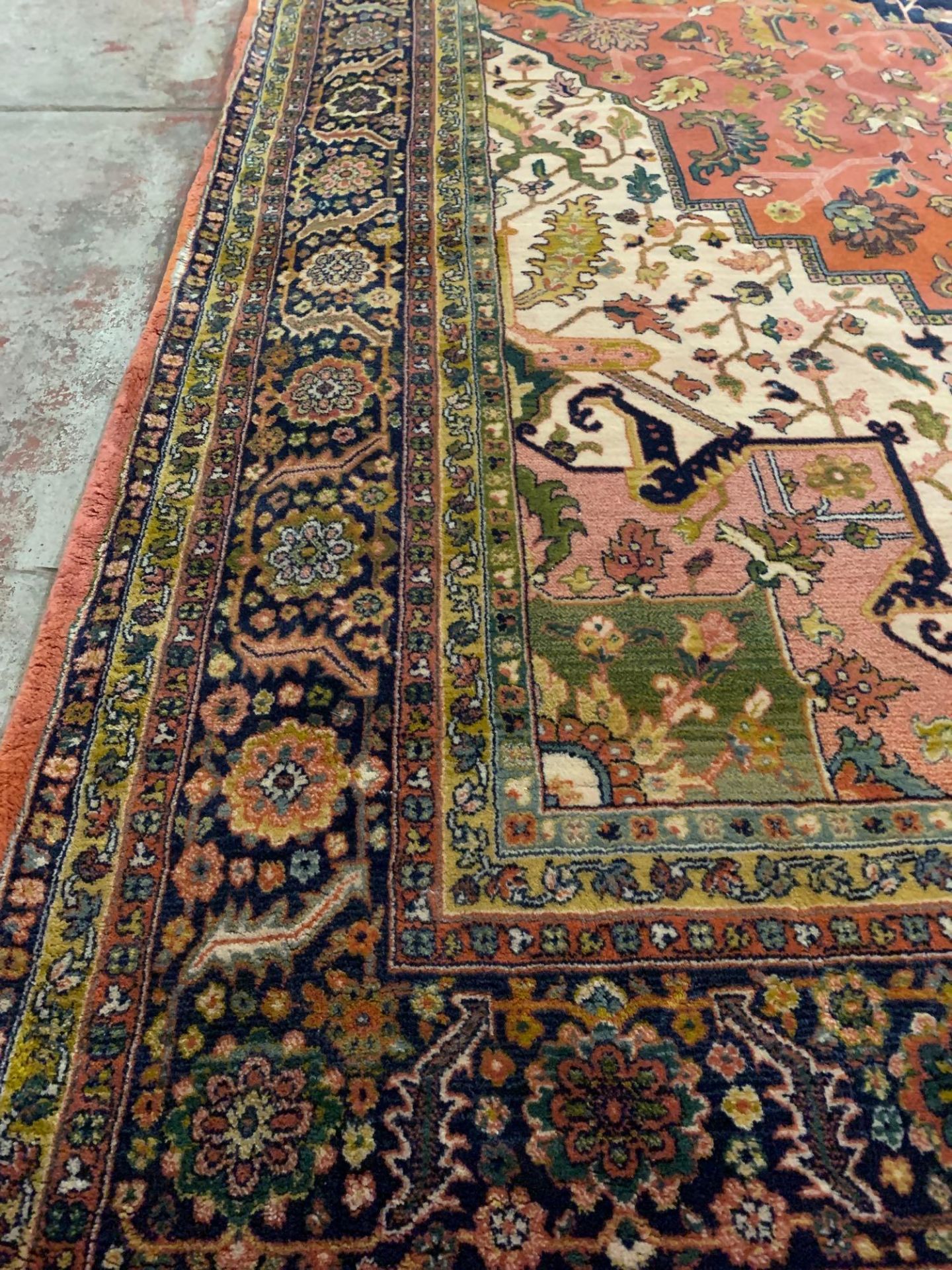 Jaipur Carpet, Rajhastan, North India, Wool on Cotton Foundation.With a Persian 'Heriz' design, - Image 6 of 7