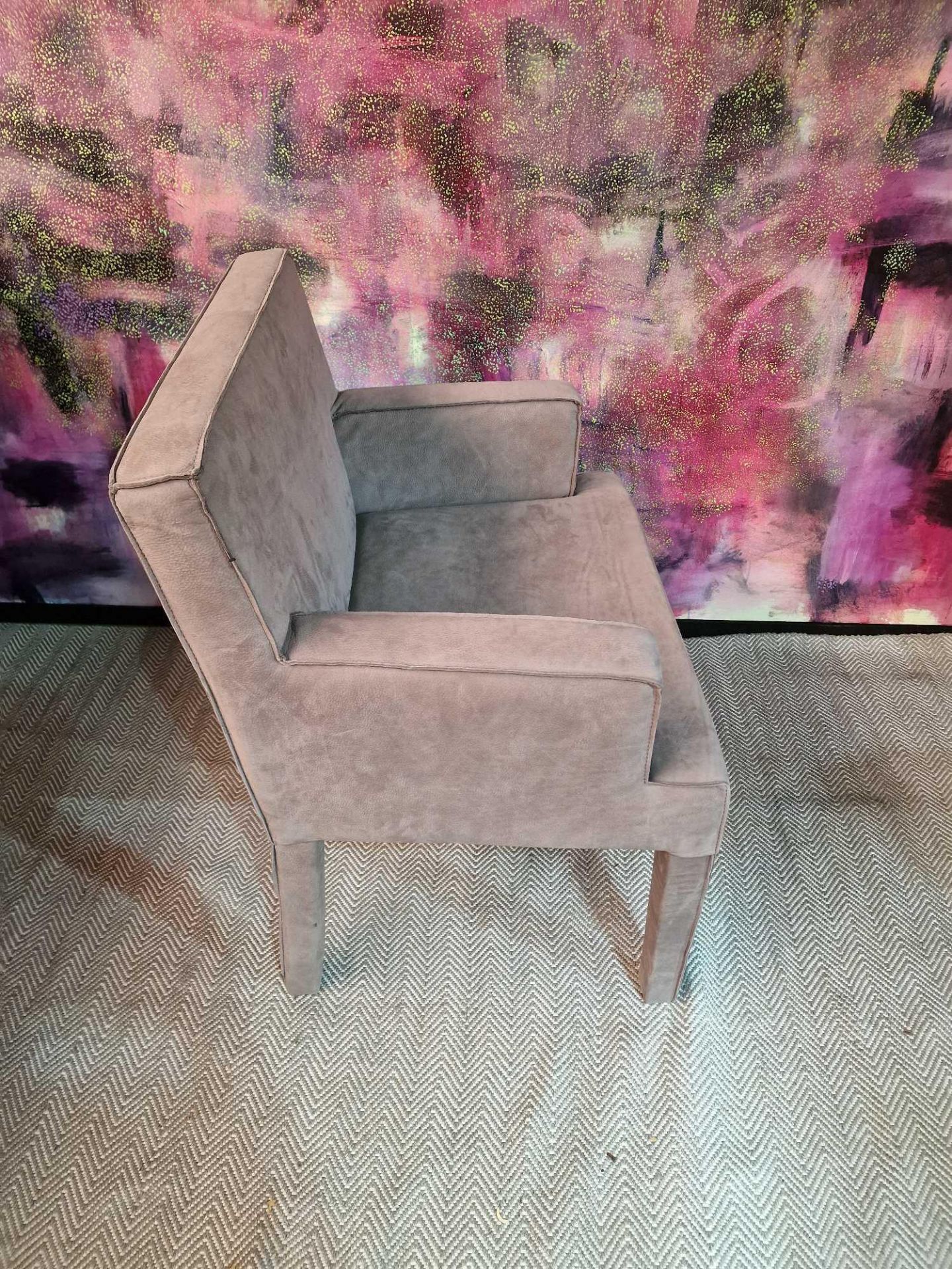 Cravt Original Amsterdam Stockholm Dining Armchair upholstered in a brown cow leather 70x 61 x - Image 3 of 4