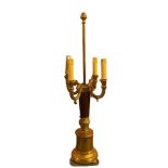 Laudarte S.R.L Mod. Pandora Gold And Burgundy Table Lamp 76cm Giovanni Maria Malerba Di Busca -