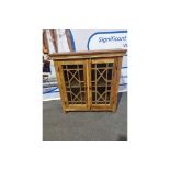 Handcrafted Two Door Glazed Cabinet This Is A Beautiful Carved Cabinet That Has Been Handcrafted