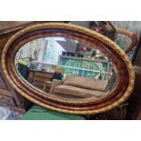 A Regency Style Oval Wall Mirror 81 x 53cm