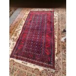 A Baluche Rug, Baluchistan, Afghan/Persian Border Region, Wool On Wool Foundation. The Blue Field