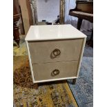 Andrew Martin Amanda Two Drawer Nightstand Shagreen Bedside Table With Drawers An Elegant Bedside