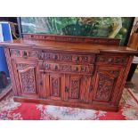 Oak Chiffonier c.1880 Superb Example Of The Work Done By Cabinetmakers Of The Period The Entire