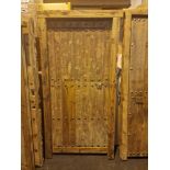 Teak Door Panel And Frame Crafted From Reclaimed Teak Wood, This Antique Indian Door Makes A