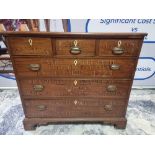 An Irish 19th Century Mahogany Chest In The Thomas Sheraton Style The Well Proportioned Chest