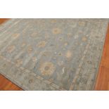 Handmade Brand New 100% Natural Wool Grey Traditional Nain Floral Zieglar Oriental Wool Rug 240 X