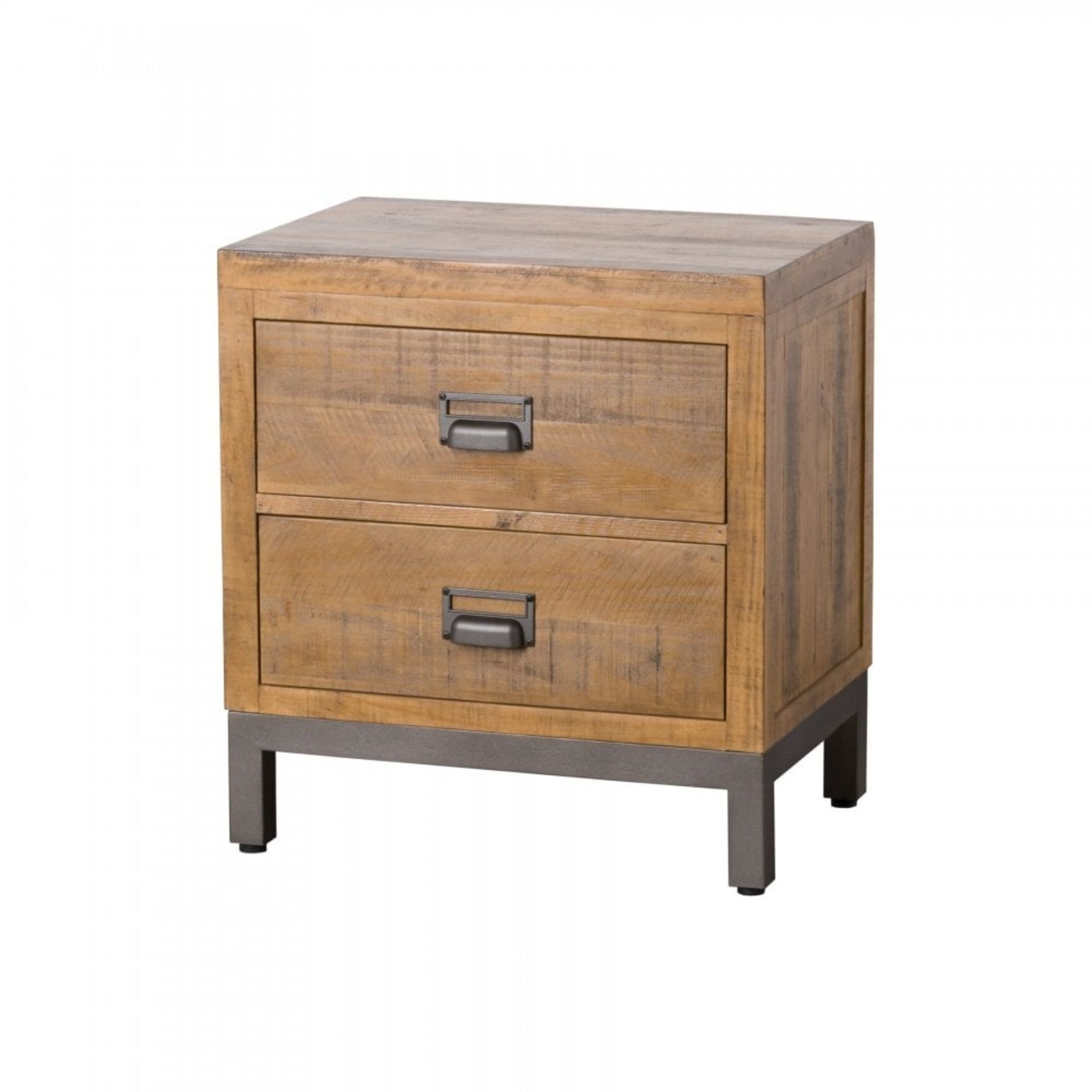 Draftsman Collection Two Drawer Bedside The Combination Of Raw And Organic Textures Of A Solid - Bild 2 aus 3