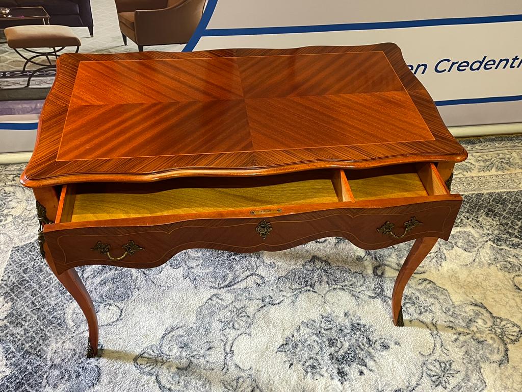 Cabinet Makers: H.& L. Epstein, London French Empire Style Writing Table, Rosewood With Stunning - Image 4 of 7