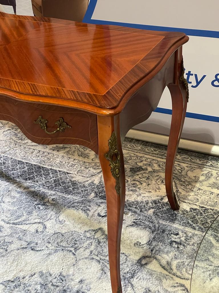 Cabinet Makers: H.& L. Epstein, London French Empire Style Writing Table, Rosewood With Stunning - Image 2 of 7