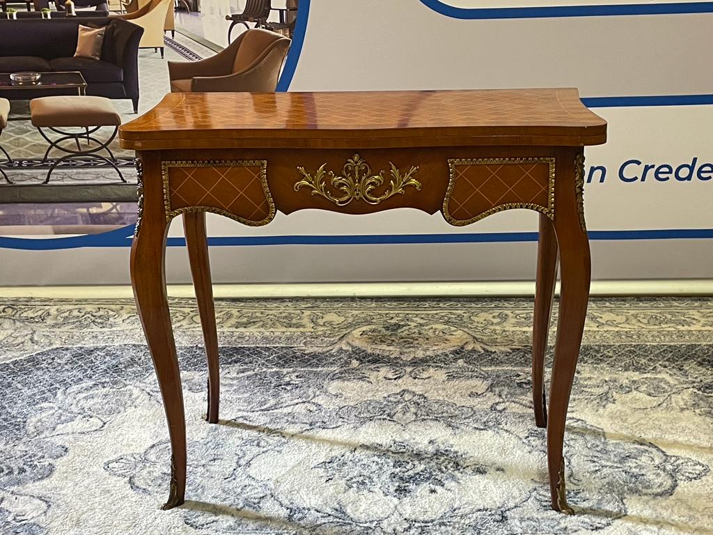 Cabinet Makers: H.& L. Epstein, London 19th Century French Louis XV Style Card Table Inlaid And