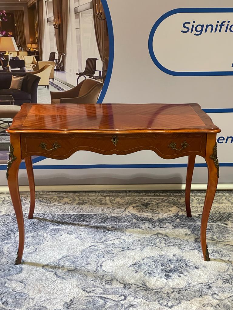 Cabinet Makers: H.& L. Epstein, London French Empire Style Writing Table, Rosewood With Stunning