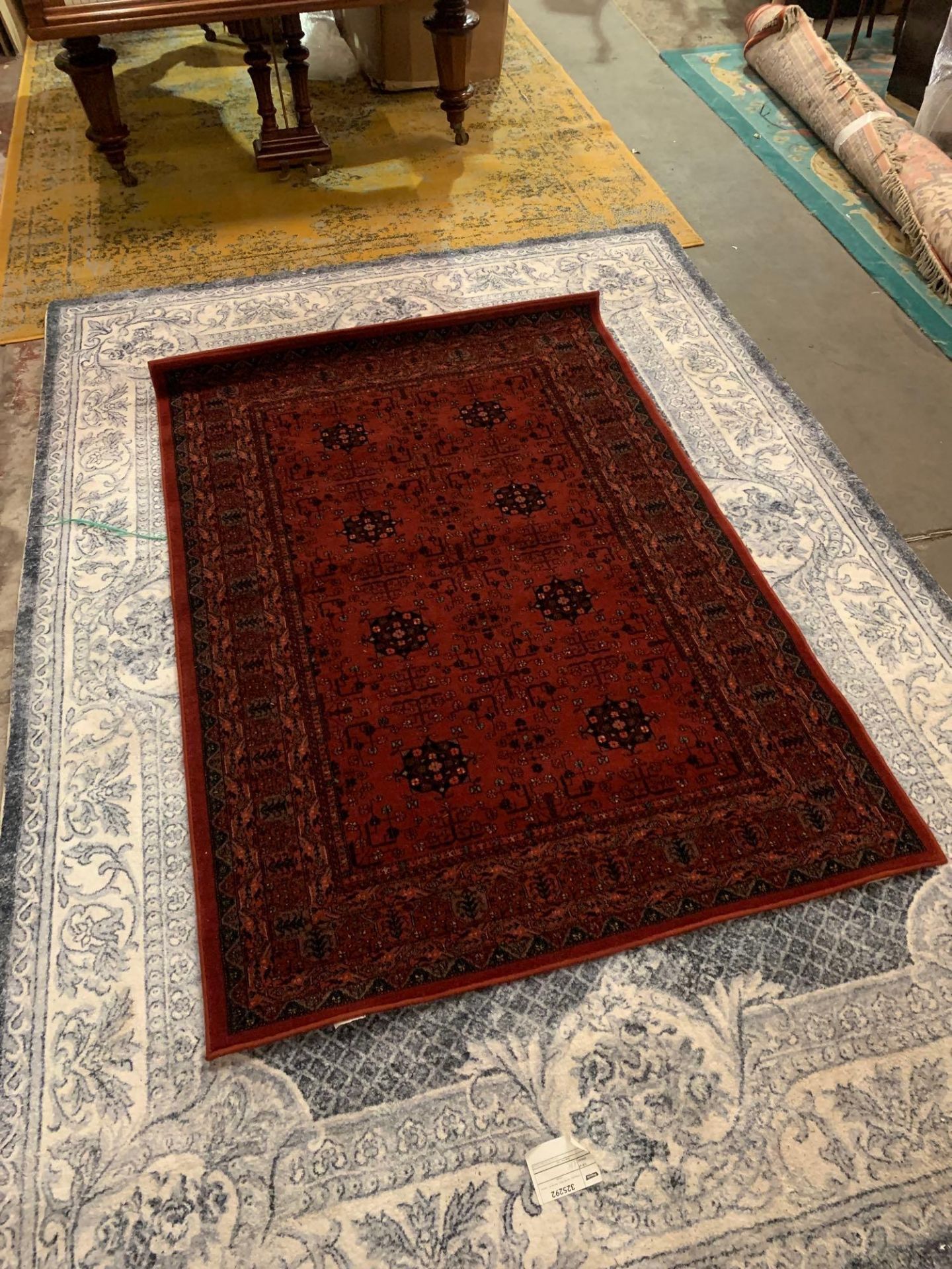 Afghan Rug, Herat, West Afghanistan, Wool On Wool Foundation. The Chestnut Red Field With Two
