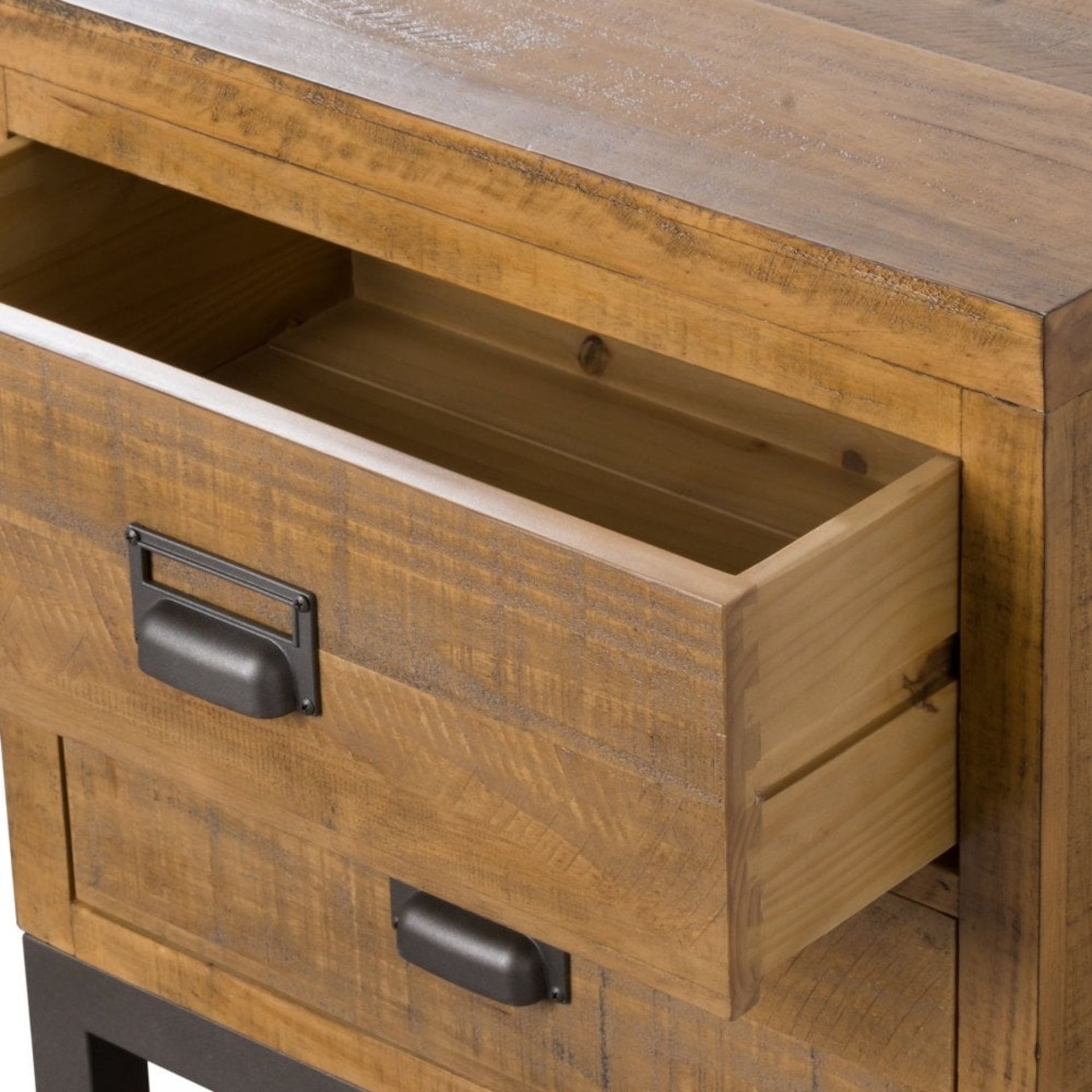 Draftsman Collection Two Drawer Bedside The Combination Of Raw And Organic Textures Of A Solid - Bild 3 aus 3