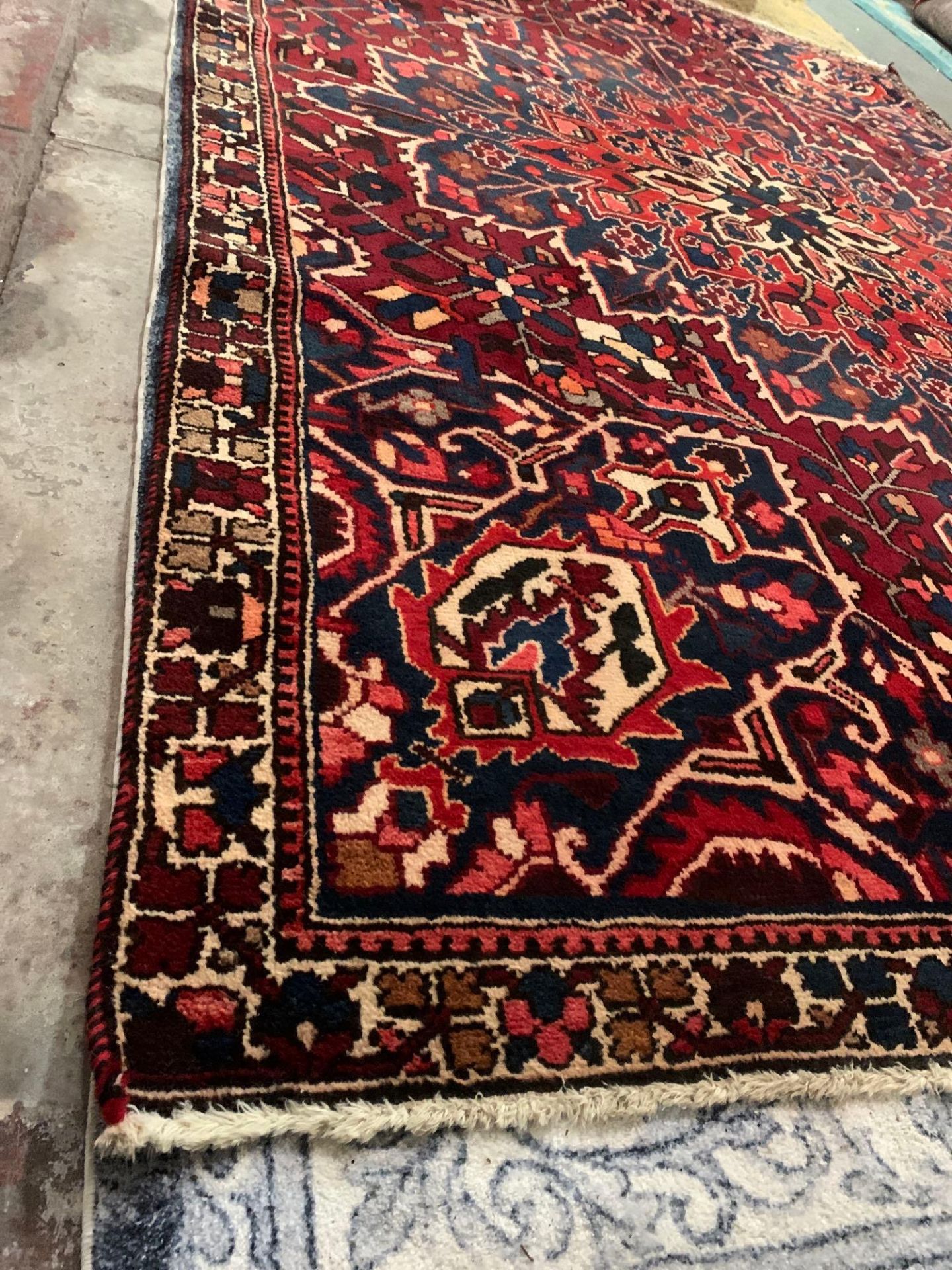 Azerbaijani Style Carpet Wool Pile Quality And High Artistic Value Hand Made Red Ground With A - Image 7 of 8