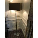 Heathfield And Co Dakota Contemporary Floor Lamp Chrome Complete With Shade 158cm Room 603