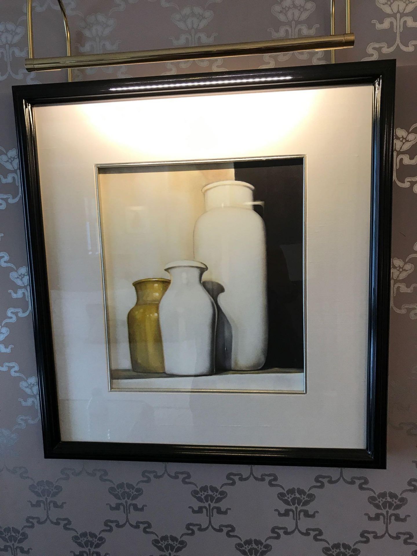 2 x Framed Still Life Lithographs Initials Marked JG 55 x 50cm Room 634 - Bild 2 aus 2