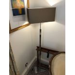 Heathfield And Co Dakota Contemporary Floor Lamp Chrome Complete With Shade 158cm Room 601