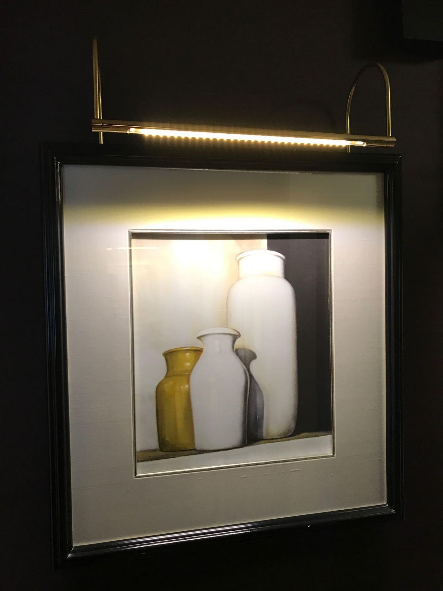 Framed Lithograph Still Life Featuring Coloured Jars 55 x 50cm Room 630