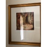 Work On Paper Niall Naessens (Irish) Limited Edition Etching Titled Sapling, Dolkey Hill Woodland 13