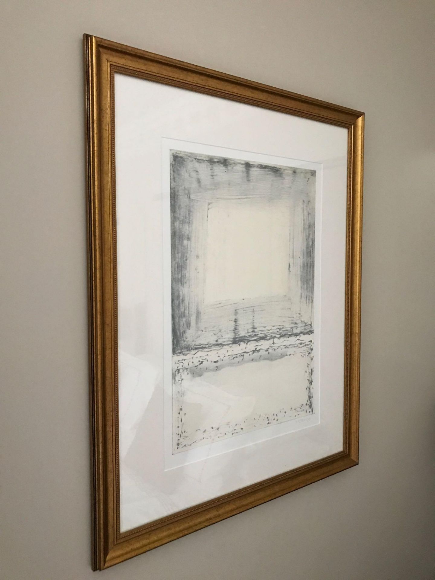 Deborah Treliving (English) Original Abstract Print Signed And Framed 72 x 83cm Room 623