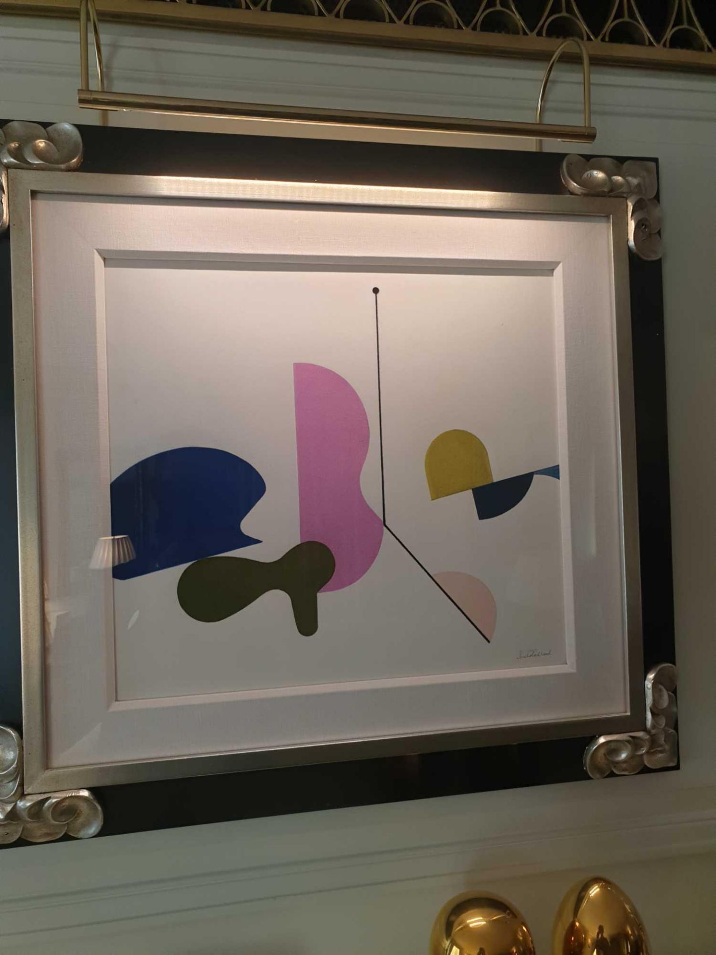 Nicholas Wood (USA) Framed Wall Art Abstract Signed And Framed 72 x 66cm Room 617
