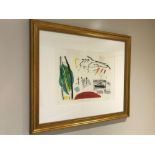 Rachel Anne Grigor (English B1960) Limited Edition Etching Titled A Garden Too Far Signed And Framed