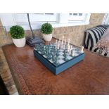 No.1 Chess Set board and pieces 25 x 25cm  (Apt 1)