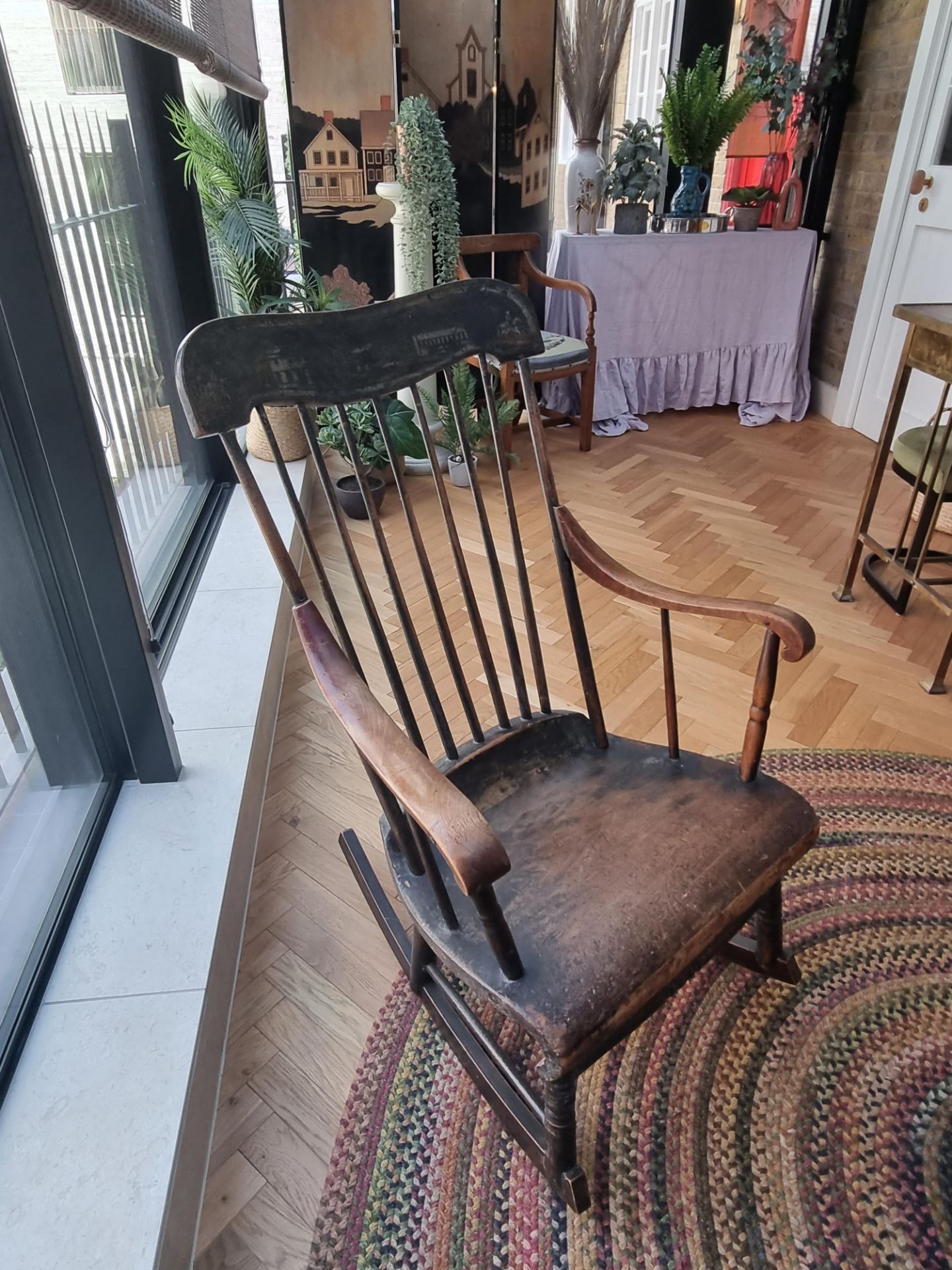 American Mid-19th Century Boston Rocker, circa 1840 This is a lovely example of a Classic American
