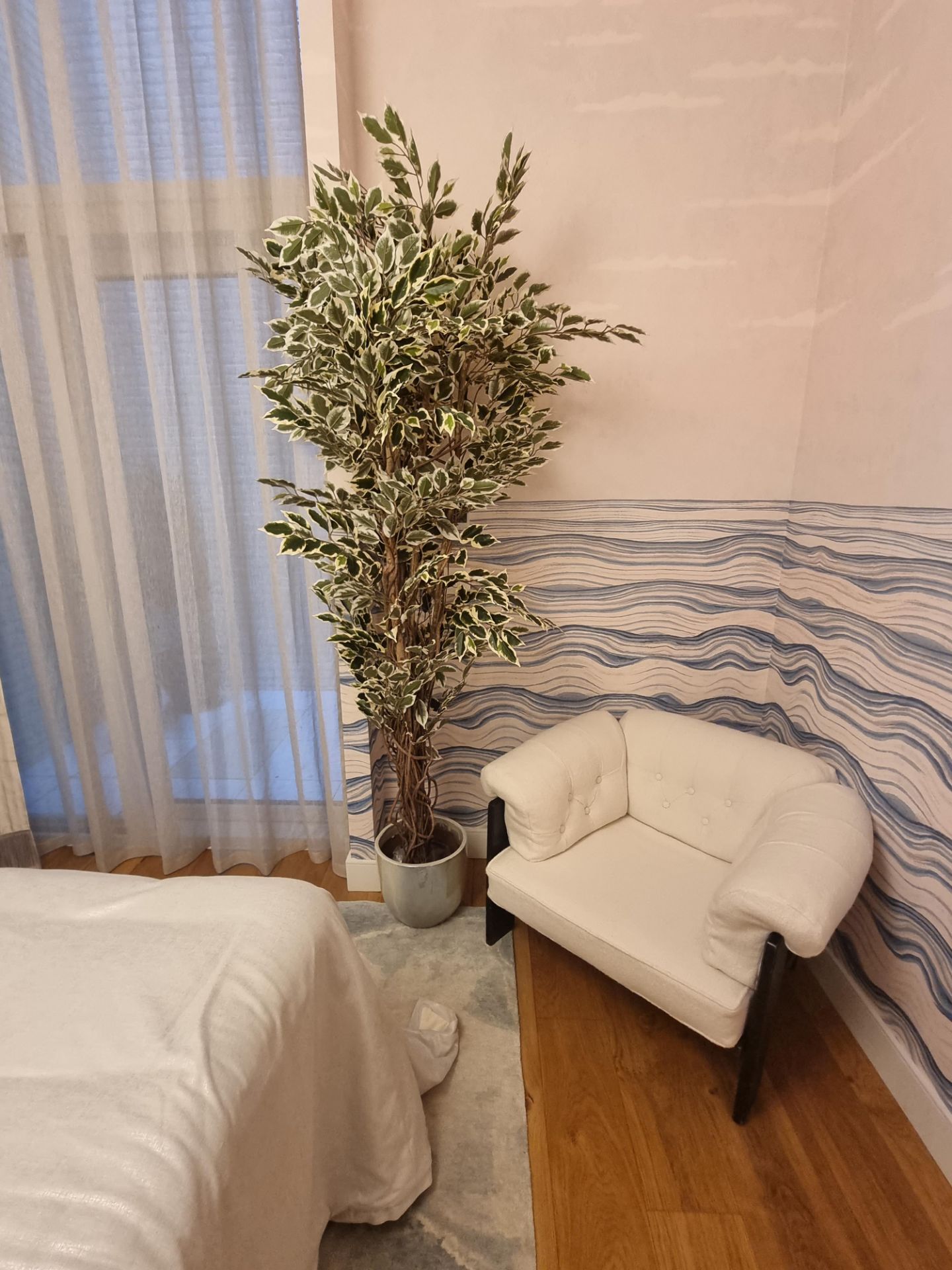 180cm Fire Retardant Artificial Ficus Liana Variegated (Apt 10)