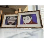 2 x  Wavy Edge Photo Frames  24 x 20cm (Apt 10)