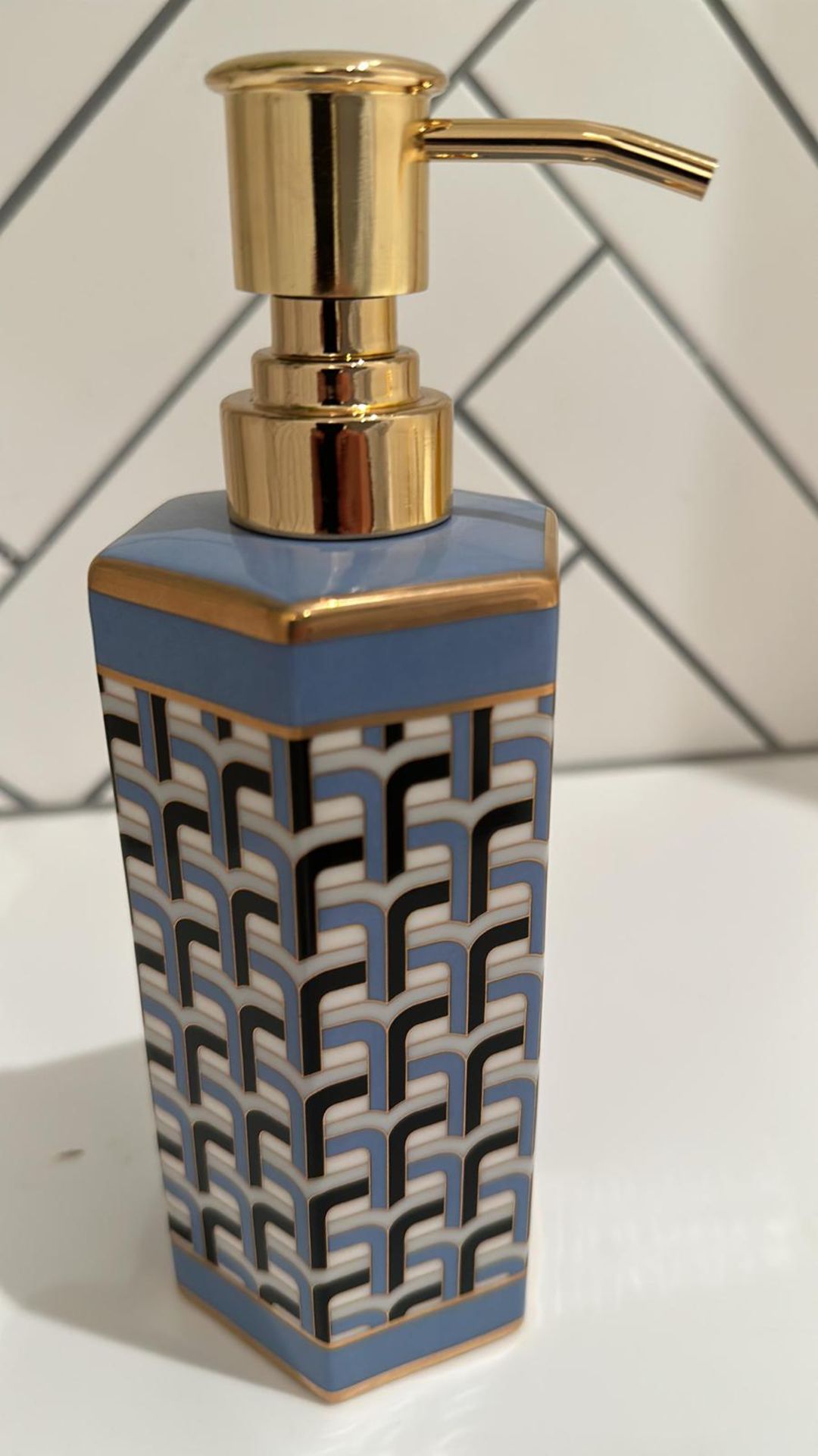 Jonathan Adler Collection-Versailles, Metal Ceramic, Multicolour, Lotion Pump/Soap Dispenser Real - Image 2 of 2