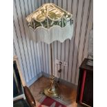 Antique Edwardian Lamp Base (with lamp shade  150cm tall ( Apt 16)