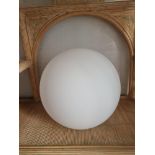 PK Green UK Modern Round Floor Lamp, 40cm tall Ball, Warm White LED Light(Apt 10)