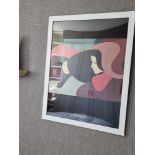 1980 Fashion Poster "RendezVous" by Amleto Dalla Costa - Original Vintage Poster framed 55 x 70cm (