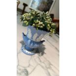 Vintage Wedgwood Jasperware Small Vase Pale Blue (Apt 16)