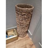 Cane Holder Stand Umbrella Holder Rack Storage Basket Woven 60cm tall  (Apt 1)