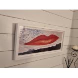 Art print A l'heure de l'observatoire - Les amoureux after Man Ray (1890-1976) in glazed 67 x 30cm