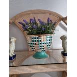 Jonathan Adler Versailles Blocks Pedestal Bowl Featuring signature patterns dynamically