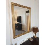Rectangular Bevelled Empire Mirror With Gold Painted Wood Frame 840mm x 1060mm (Room 702 & 703)
