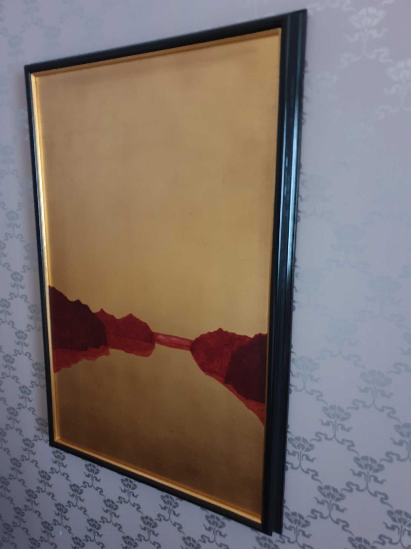 Giclee Landscape Gold And Red Mountains With Horizon 102 x 69cm (Room 728)