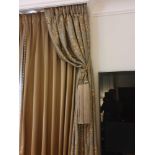 A Pair Of Silk Drapes And Jabots 130 x 280cm (Room 701)