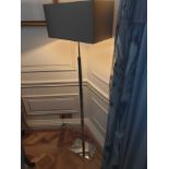 Heathfield And Co Dakota Contemporary Floor Lamp Chrome Complete With Shade 158cm (Room 702 & 703)