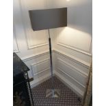 Heathfield And Co Dakota Contemporary Floor Lamp Chrome Complete With Shade 158cm (Room 702 & 703)