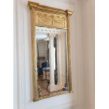 Bevelled Full Length Dress Mirror Gold Detail (Room 702 & 703)